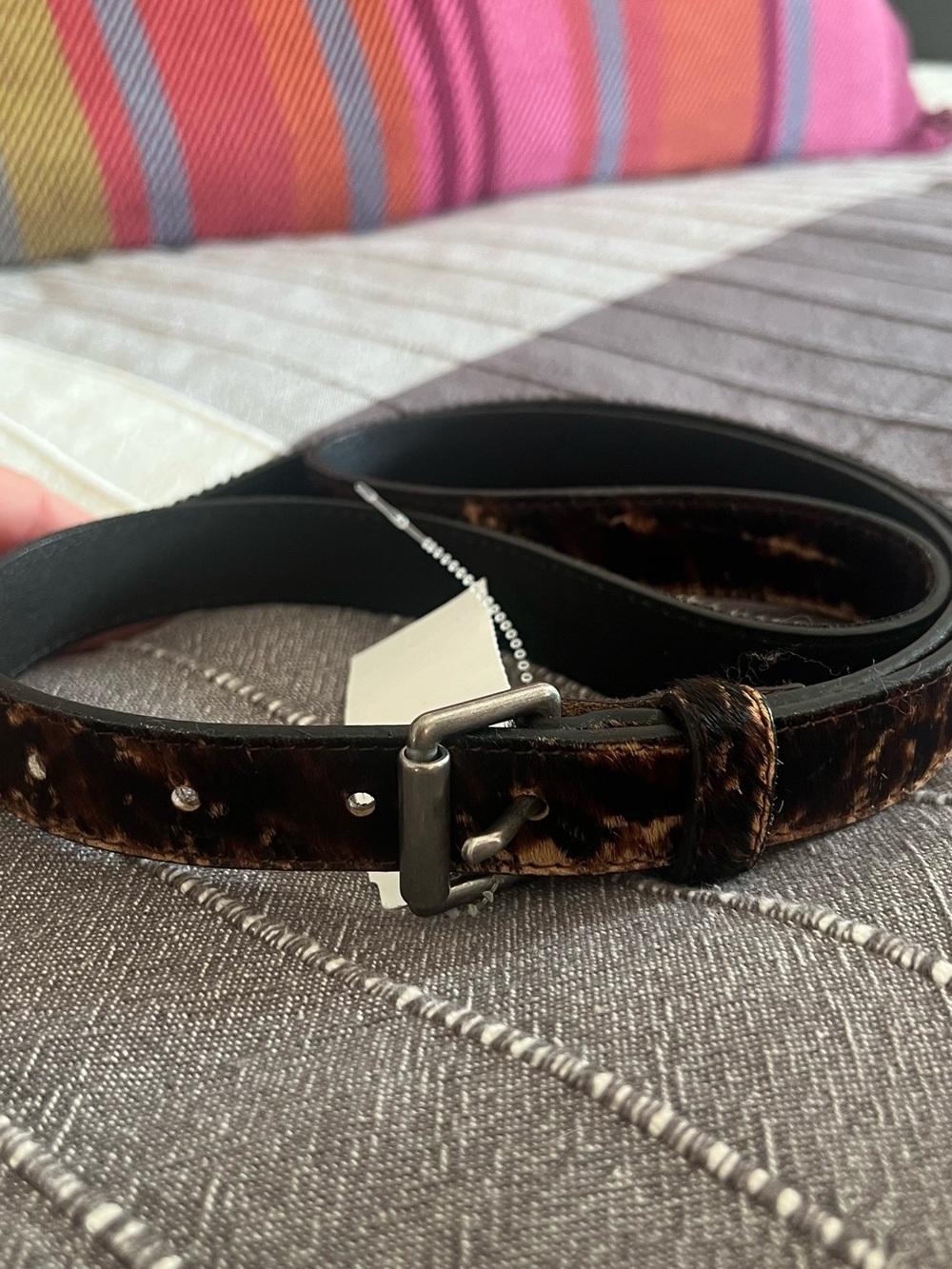 Banana Republic Animal Print Belt - Brown/Black